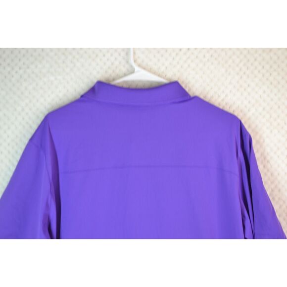 Adidas Men's XL Purple Short Sleeve Golf Polo - Picture 9 of 11